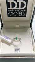 Ringe Davite & Delucchi Dame CLASSIC LINE in Weißgold Smeraldo 0.23 Ct AA032249SM - AA032249SM